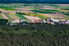 Vue aérienne de Zone industrielle d'Im Gereut vue du sud à Hatzenbühl dans le département Rhénanie-Palatinat, Allemagne