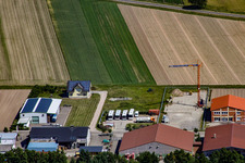 Vue aérienne de Zone industrielle de Gereuäcker vue du sud à Hatzenbühl dans le département Rhénanie-Palatinat, Allemagne
