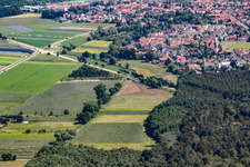 Vue aérienne de Erlenbachtal à Hatzenbühl dans le département Rhénanie-Palatinat, Allemagne