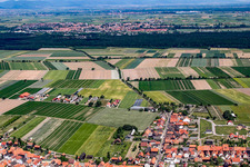 Photographie aérienne de Nouvelle zone de développement à Tabakfeld à Hatzenbühl dans le département Rhénanie-Palatinat, Allemagne