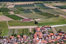 Vue aérienne de Pension pour chevaux Seehof à Hatzenbühl dans le département Rhénanie-Palatinat, Allemagne