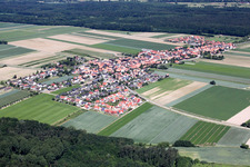 Vue aérienne de Quartier Hayna in Herxheim bei Landau dans le département Rhénanie-Palatinat, Allemagne