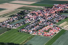 Vue oblique de Quartier Hayna in Herxheim bei Landau dans le département Rhénanie-Palatinat, Allemagne
