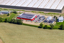Vue oblique de Univers de remise en forme de Bienwald à le quartier Minderslachen in Kandel dans le département Rhénanie-Palatinat, Allemagne