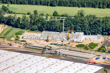 Photographie aérienne de Zone industrielle Horst, Alfa Aesar à le quartier Minderslachen in Kandel dans le département Rhénanie-Palatinat, Allemagne
