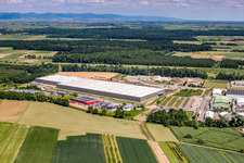 Photographie aérienne de Centre logistique de Zufall à le quartier Minderslachen in Kandel dans le département Rhénanie-Palatinat, Allemagne