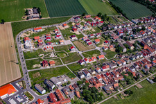 Sur la haute piste à Kandel dans le département Rhénanie-Palatinat, Allemagne vue d'en haut