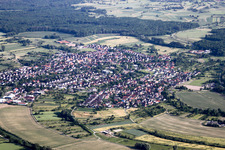 Photographie aérienne de Quartier Illingen in Elchesheim-Illingen dans le département Bade-Wurtemberg, Allemagne