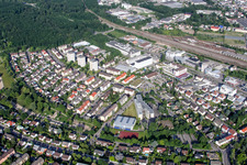 Vue aérienne de Rue Danziger à Rastatt dans le département Bade-Wurtemberg, Allemagne