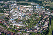 Vue aérienne de Zone industrielle de Lochfeldstr à Rastatt dans le département Bade-Wurtemberg, Allemagne