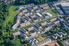 Vue aérienne de Graf-Stauffenberg-Straße à Rastatt dans le département Bade-Wurtemberg, Allemagne