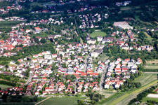 Vue aérienne de Sasbach dans le département Bade-Wurtemberg, Allemagne