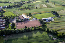 Vue aérienne de SC Sand 1946 eV à le quartier Sand in Willstätt dans le département Bade-Wurtemberg, Allemagne
