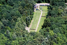 Vue aérienne de Archers à Kandel dans le département Rhénanie-Palatinat, Allemagne
