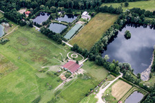 Vue aérienne de Forstfeld dans le département Bas Rhin, France