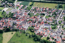 Photographie aérienne de Leutenheim dans le département Bas Rhin, France