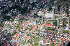 Quartier Kirrlach in Waghäusel dans le département Bade-Wurtemberg, Allemagne vue d'en haut