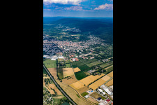 Vue aérienne de Ville du sud à Leimen dans le département Bade-Wurtemberg, Allemagne