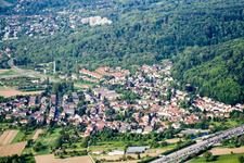 Quartier Wolfartsweier in Karlsruhe dans le département Bade-Wurtemberg, Allemagne depuis l'avion
