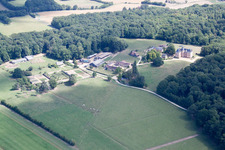 Vue aérienne de Vibraye dans le département Sarthe, France