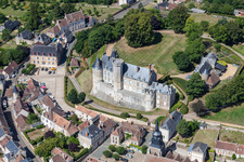 Montmirail dans le département Sarthe, France hors des airs