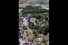 Montmirail dans le département Sarthe, France vue d'en haut
