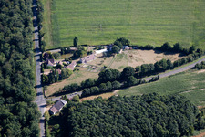 Vue d'oiseau de Vibraye dans le département Sarthe, France