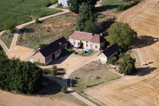 Coudrecieux dans le département Sarthe, France vue du ciel