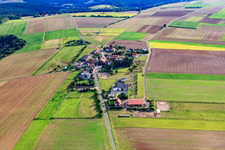 Tiefenthal dans le département Rhénanie-Palatinat, Allemagne depuis l'avion
