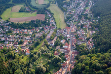 Vue oblique de Altleiningen dans le département Rhénanie-Palatinat, Allemagne