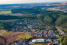 Vue aérienne de Quartier Steinborn in Eisenberg dans le département Rhénanie-Palatinat, Allemagne