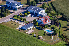 Vue aérienne de Heitz Haustechnik GmbH à le quartier Querbach in Kehl dans le département Bade-Wurtemberg, Allemagne