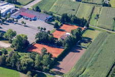 Vue aérienne de Club de tennis à le quartier Urloffen in Appenweier dans le département Bade-Wurtemberg, Allemagne
