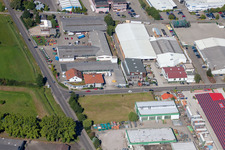 Vue aérienne de B+M Wood World à Appenweier dans le département Bade-Wurtemberg, Allemagne