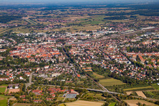 Vue aérienne de Du sud-est à Offenburg dans le département Bade-Wurtemberg, Allemagne