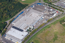Vue aérienne de Centre de vente en gros TREFF Discount GmbH à le quartier Uffhofen in Offenburg dans le département Bade-Wurtemberg, Allemagne