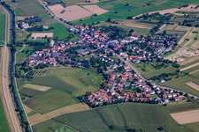 Vue aérienne de Quartier Bühl in Offenburg dans le département Bade-Wurtemberg, Allemagne