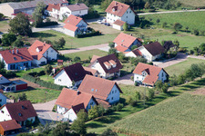 Vue aérienne de Au four à Freckenfeld dans le département Rhénanie-Palatinat, Allemagne