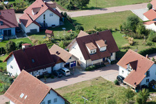 Vue aérienne de Au four à Freckenfeld dans le département Rhénanie-Palatinat, Allemagne