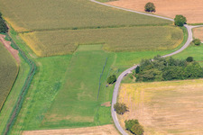 Vue aérienne de Aérodrome modèle à Oberotterbach dans le département Rhénanie-Palatinat, Allemagne