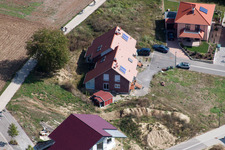 Sur la haute piste à Kandel dans le département Rhénanie-Palatinat, Allemagne hors des airs