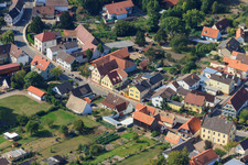 Vue aérienne de Rue Wörth à Hördt dans le département Rhénanie-Palatinat, Allemagne