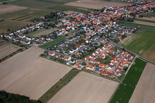 Vue aérienne de Quartier Hayna in Herxheim bei Landau dans le département Rhénanie-Palatinat, Allemagne