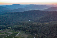 Vue oblique de Installation radar de la Bundeswehr à Pleisweiler-Oberhofen dans le département Rhénanie-Palatinat, Allemagne