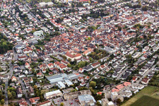 Enregistrement par drone de Bad Bergzabern dans le département Rhénanie-Palatinat, Allemagne