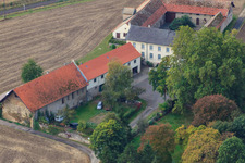 Vue aérienne de Domaine de Dahlem à Gundersheim dans le département Rhénanie-Palatinat, Allemagne