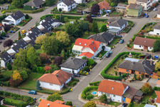 Vue aérienne de Schillerstraße vue de l'est à Eppelsheim dans le département Rhénanie-Palatinat, Allemagne