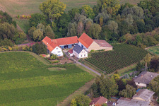 Vue oblique de Ober-Flörsheim dans le département Rhénanie-Palatinat, Allemagne