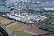 Photographie aérienne de BASF à le quartier Pfingstweide in Ludwigshafen am Rhein dans le département Rhénanie-Palatinat, Allemagne