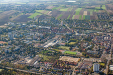 Frankenthal dans le département Rhénanie-Palatinat, Allemagne vue du ciel